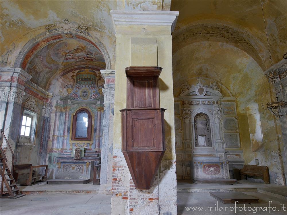 Masserano (Biella, Italy) - Left half of the interior of the Church of St. Theonestus